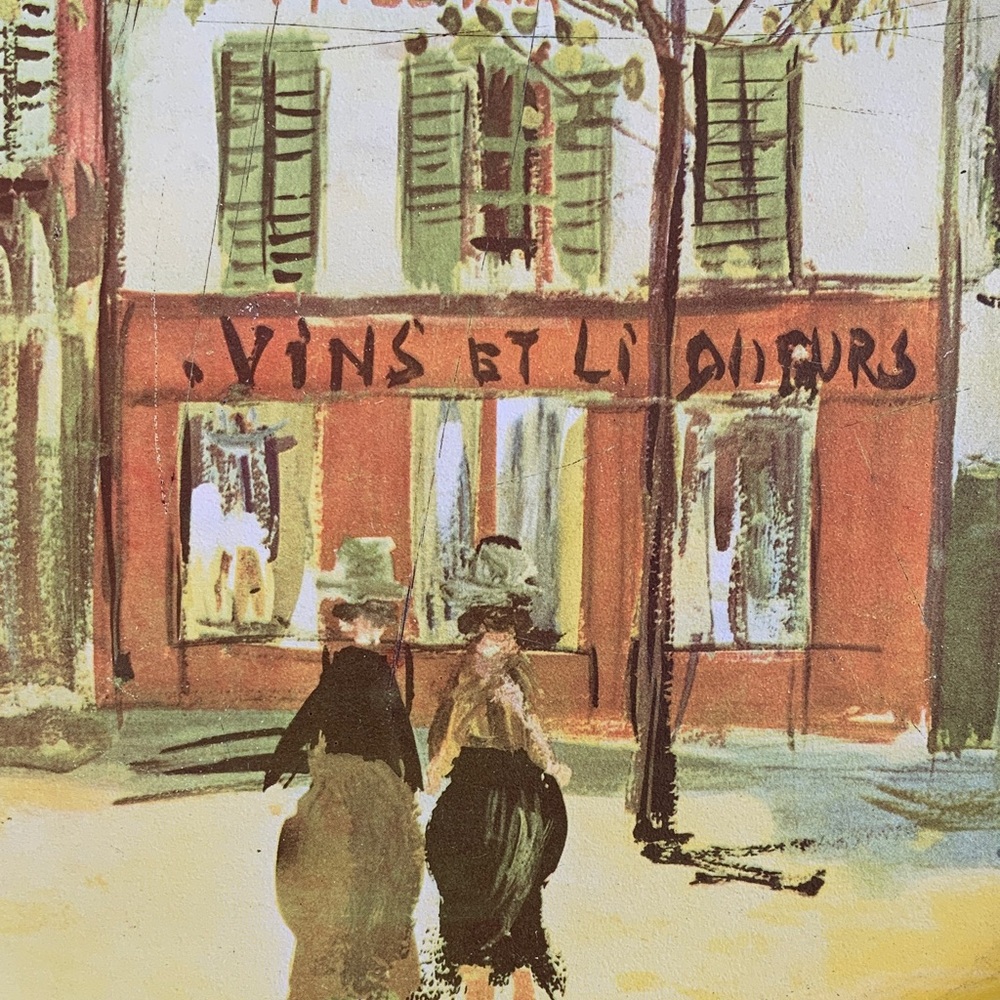 Vintage Scenic Art Plate “Petite Cafe” by Maurice Utrillo - Picture 2 of 9